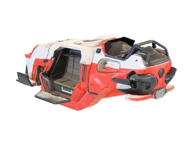 Sky Cruiser - Apex 3D model, vytvořený pomocí AI