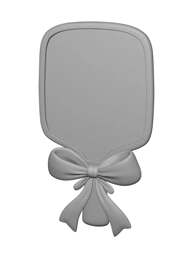 3D model for Pink Checkered Hand Mirror