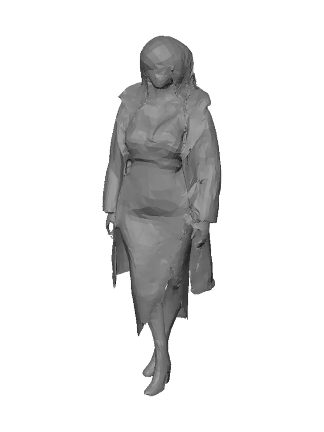 3D model for Lace and Cream Evening Ensemble