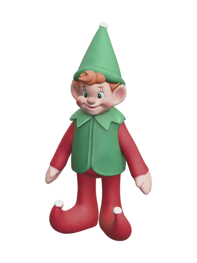 Santahelper - Jolly 3D model, vytvořený pomocí AI