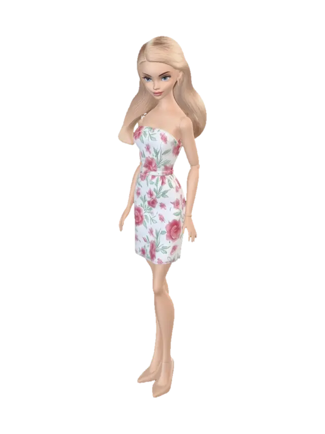 3D model for Premium quality barbie doll, natural posture