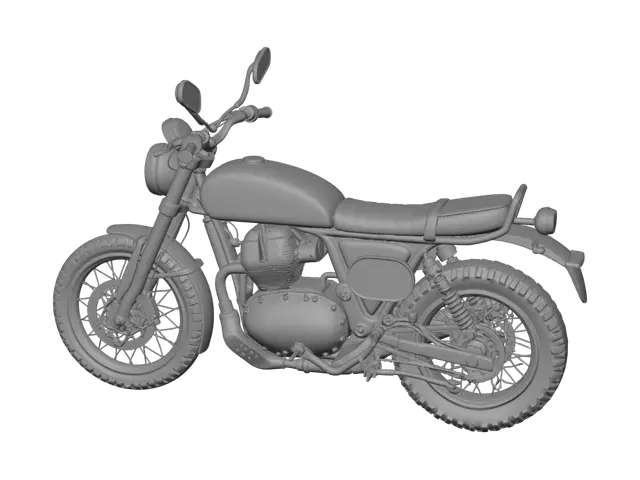 3D model for Vintage Royal Enfield Scrambler 249