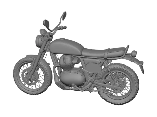 3D model for Vintage Royal Enfield Scrambler 249