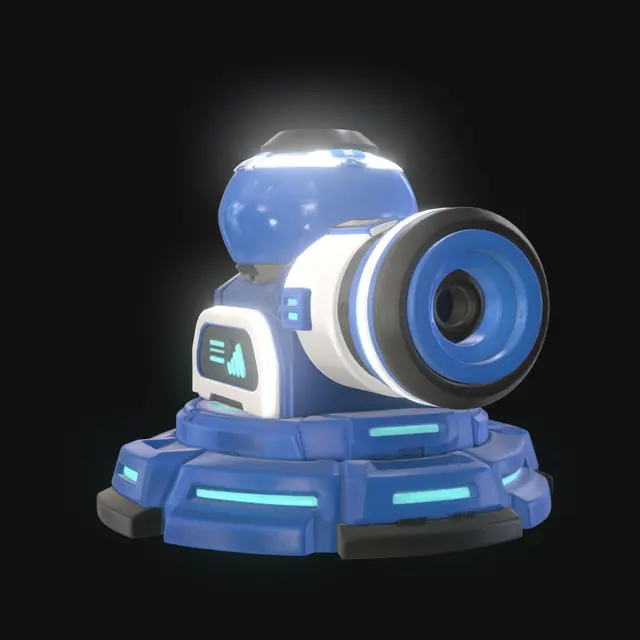 3D model for Azure Orb Turret