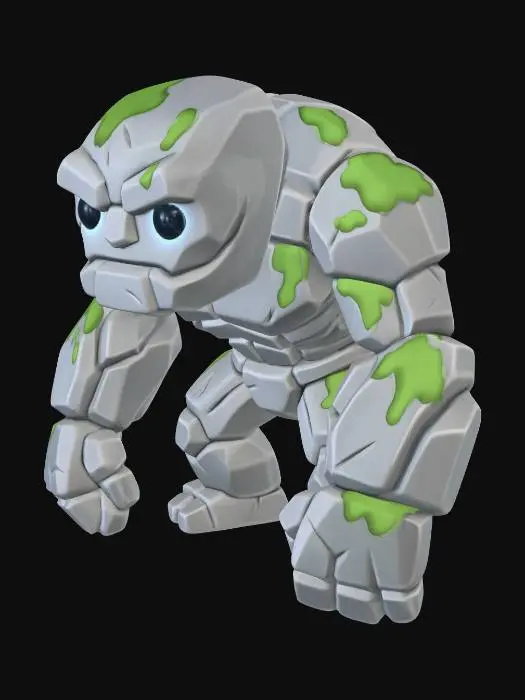 3D model for Mossbound Golem