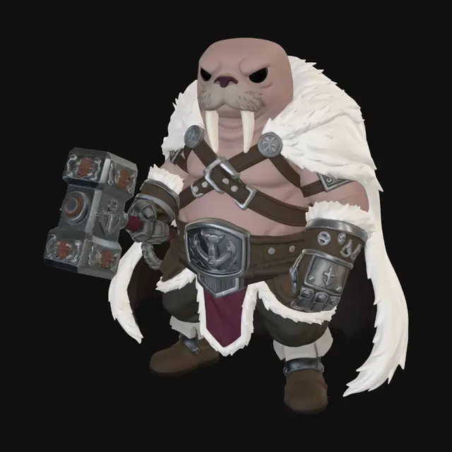 3D model for Ironfist Walrus Warrior