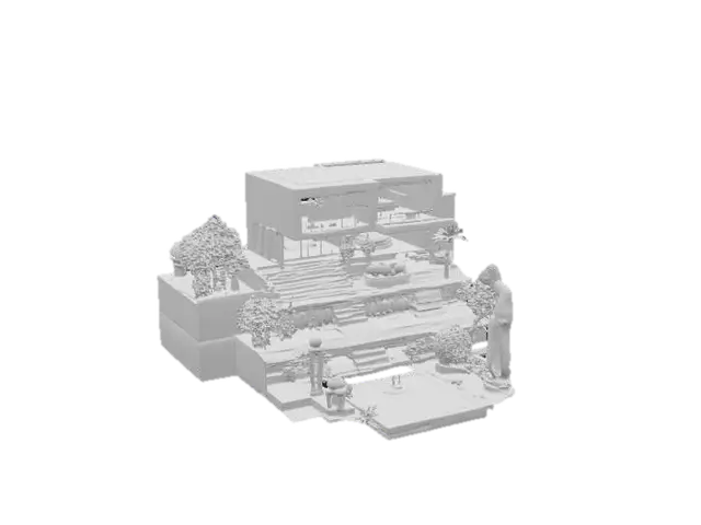 3D model for A Modern compound