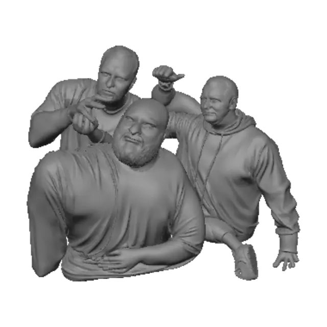 3D model for Group Celebration Selfie