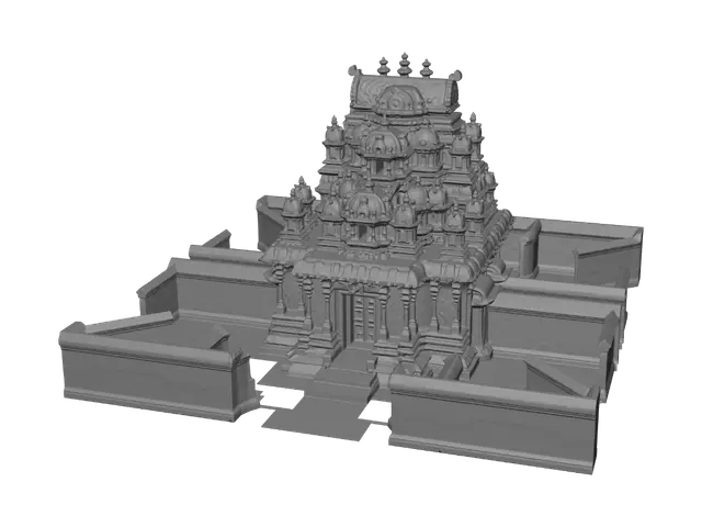 3D model for Crimson Gopuram