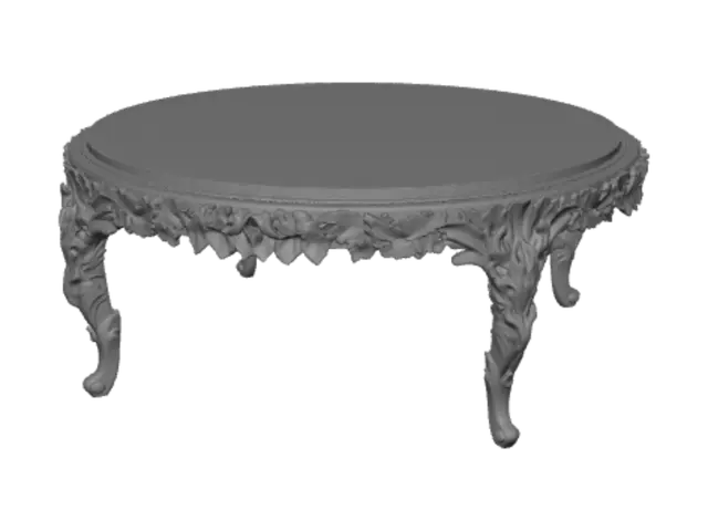 3D model for Marble-Topped Louis XV Giltwood Coffee Table