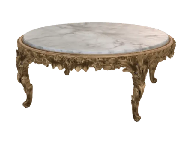 3D model for Marble-Topped Louis XV Giltwood Coffee Table