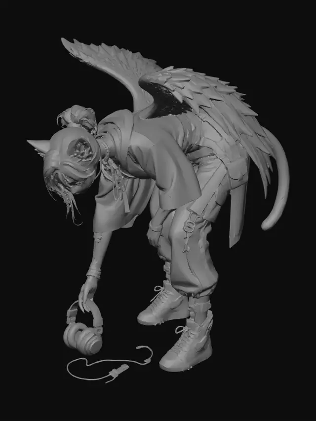 3D model for Pink Winged Wanderer
