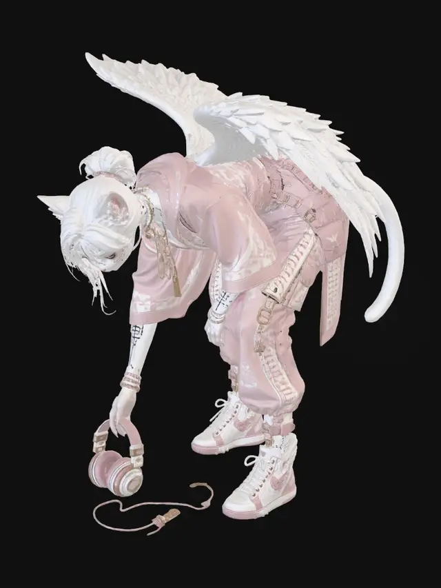3D model for Pink Winged Wanderer