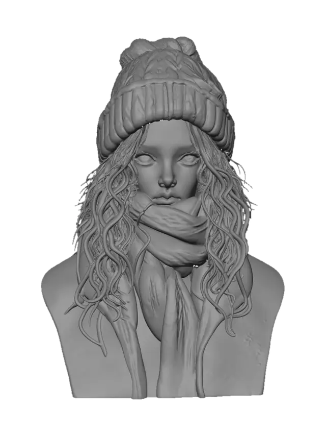 3D model for Azure Winter Portrait
