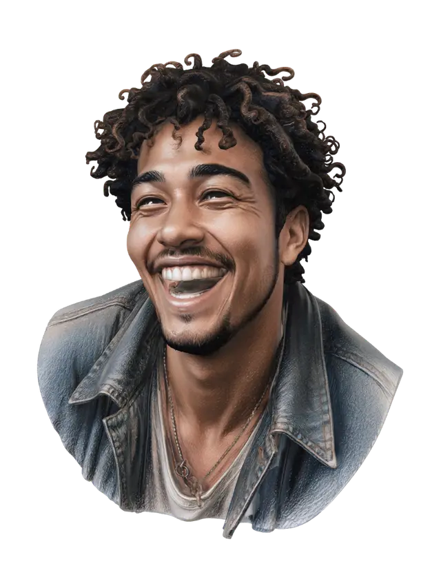 3D model for Laughing in Denim