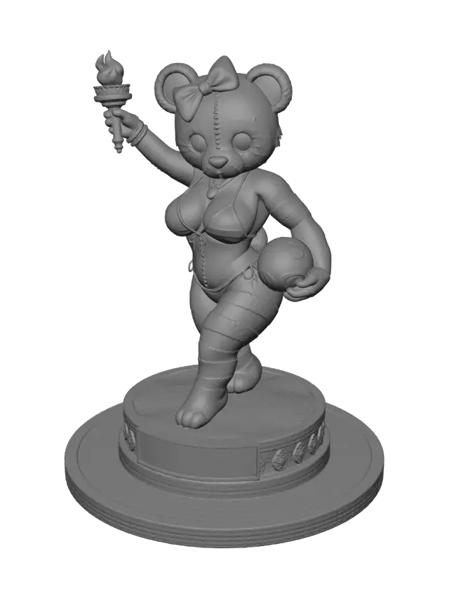 3D model for Liberty Bear: Stars, Stripes, and Fireworks
