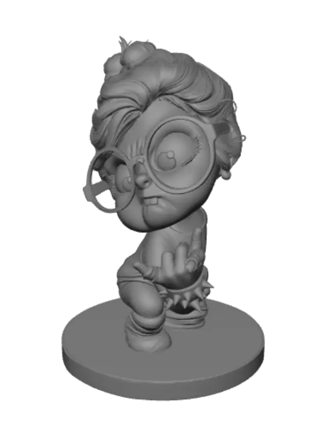 3D model for Punk Doll in Oversized Glasses