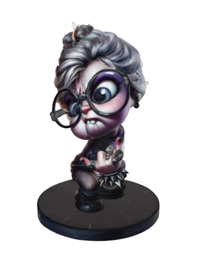 3D model for Punk Doll in Oversized Glasses