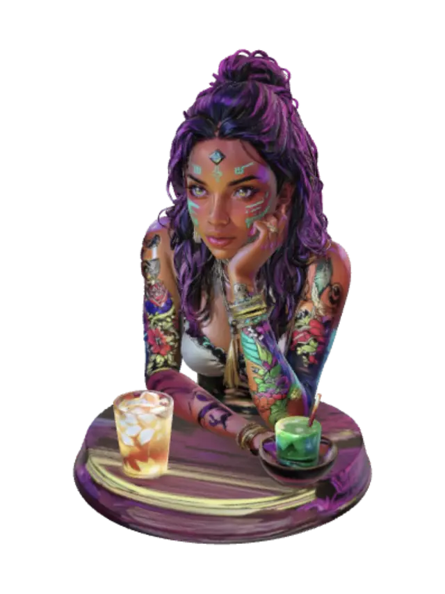 3D model for Neon Tiki Queen