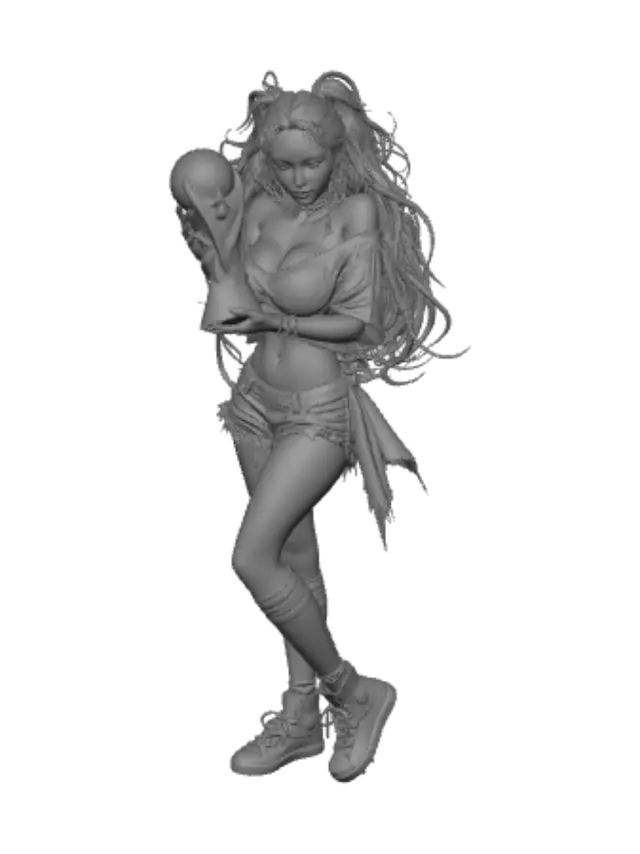 3D model for Golden Glory in Blue and White