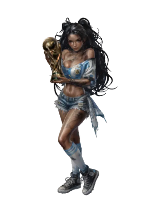 3D model for Golden Glory in Blue and White