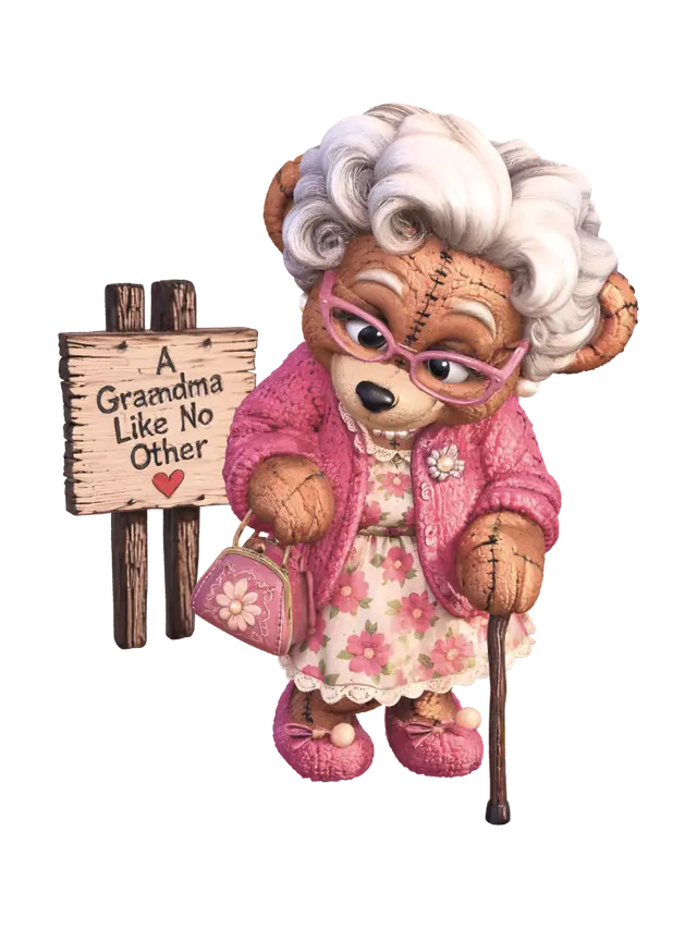 GRandma 3D model, vytvořený pomocí AI