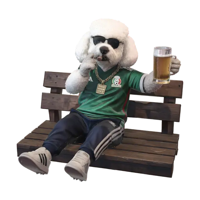 Copa Canina - Mexico 3D model, vytvořený pomocí AI