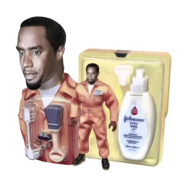 PP Diddly Prison Toy Set with Baby Oil का AI द्वारा बनाया गया 3D मॉडल
