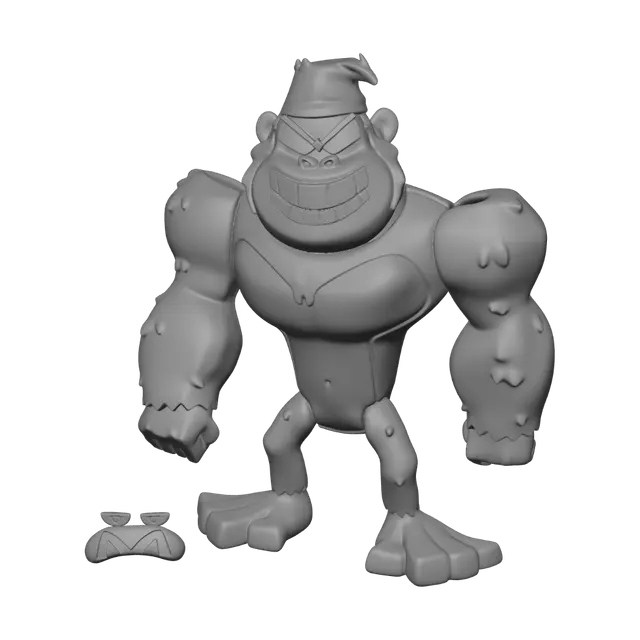 3D model for Grinning Hulk Action Figure