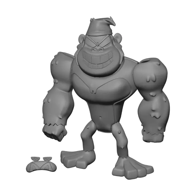 3D model for Grinning Hulk Action Figure