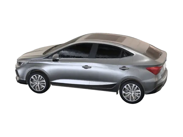 3D model for Silver Hyundai Sedan