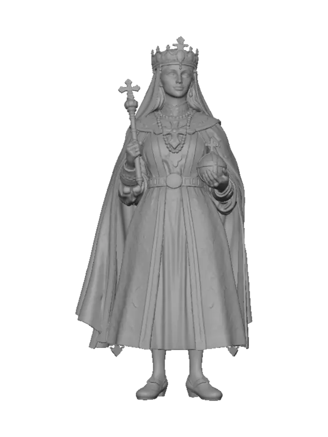 3D model for Pearl-Crowned Queen