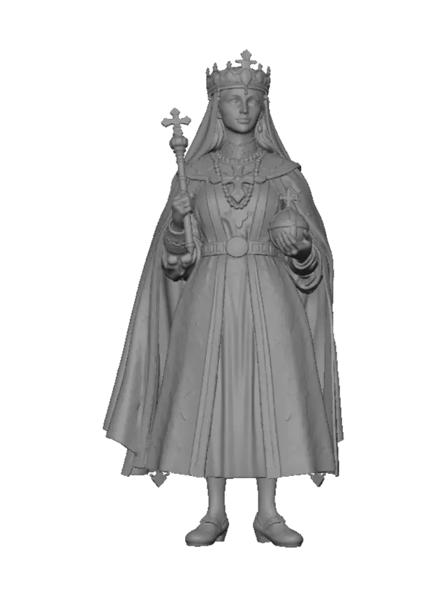 3D model for Pearl-Crowned Queen