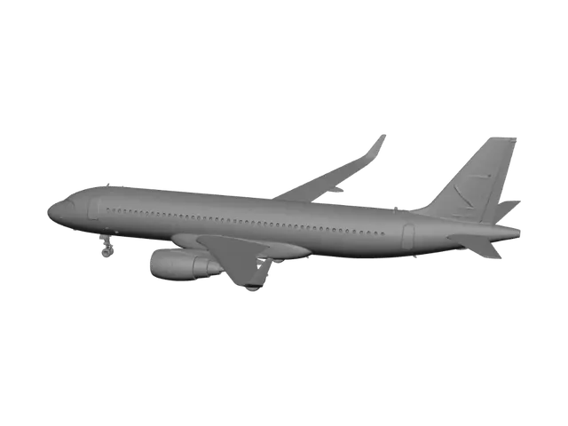3D model for Emerald Jet: S7 Airlines Airbus A320
