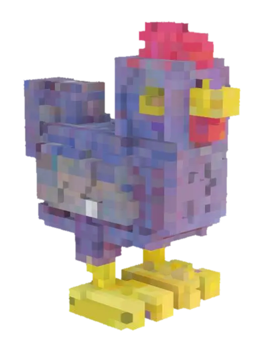 a highly detailed realistic 3d model of a chicken - Fowl 3D model, vytvořený pomocí AI