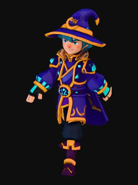 3D model for mago stlizzato 3d