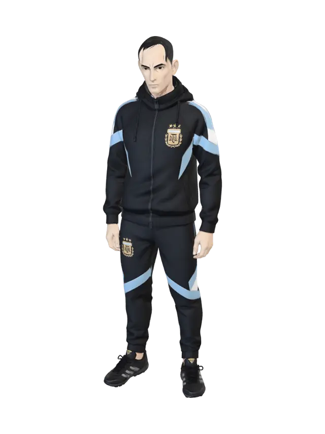 3D model for Argentina AFA Tracksuit Portrait