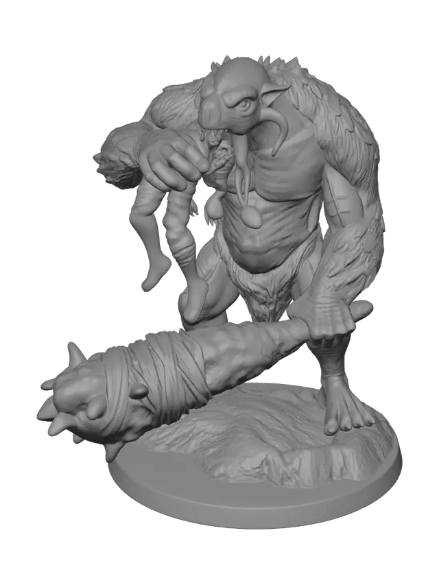 3D model for Cave Troll 3