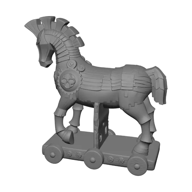 3D model for Wooden Trojan Horse