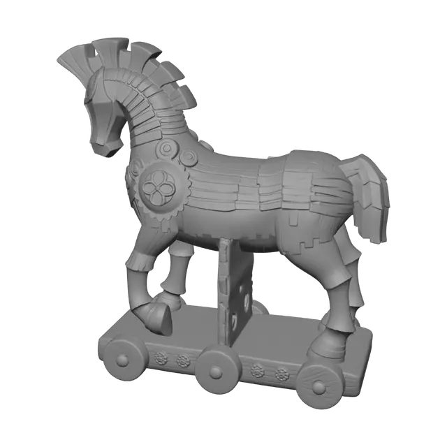 3D model for Wooden Trojan Horse