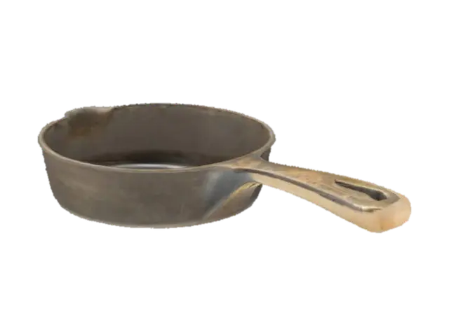 Cast Iron Skillet. - Frying model 3D, wygenerowany przez AI