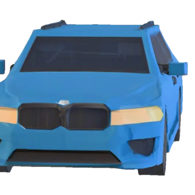 3D model for Blue Digital Car Model