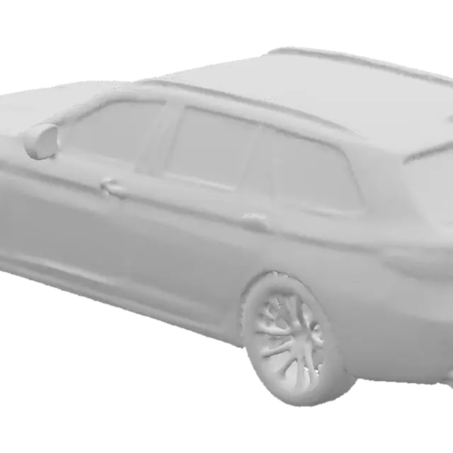 3D model for Blue BMW Touring