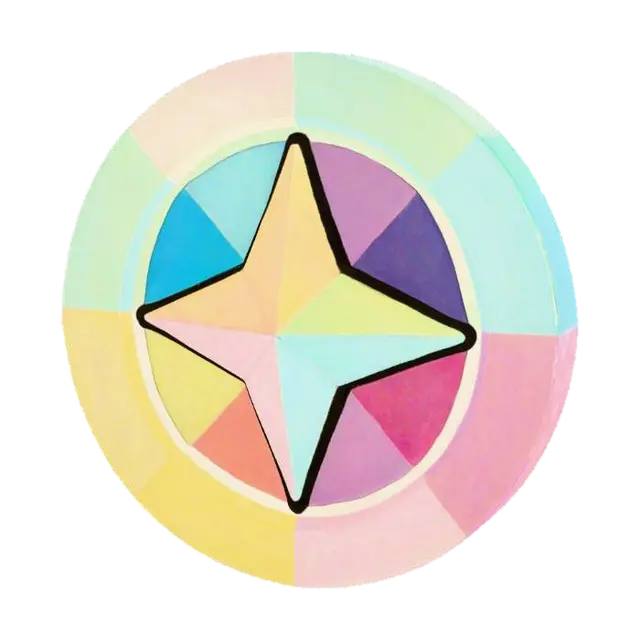 3D model for Colorful Starcoin Icon