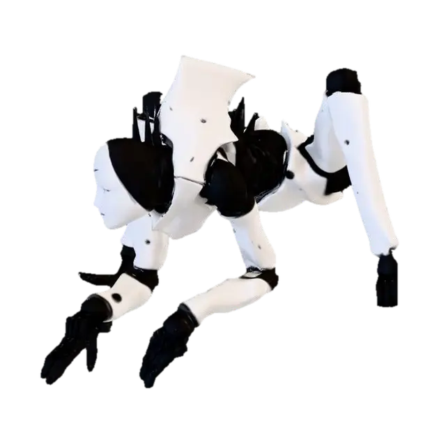 Mechanical Sentinel - Exterminator 3D model, vytvořený pomocí AI