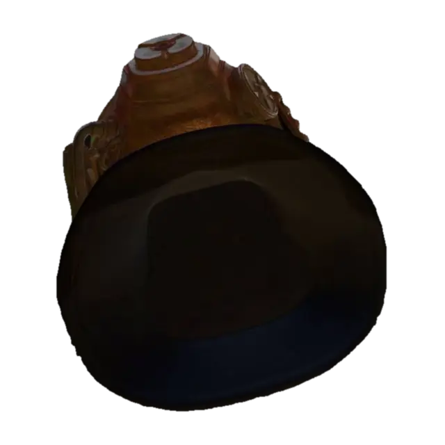 Gambler of the Wasteland 3D model, vytvořený pomocí AI