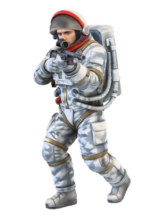 Lunar Sentinel 3D model, vytvořený pomocí AI
