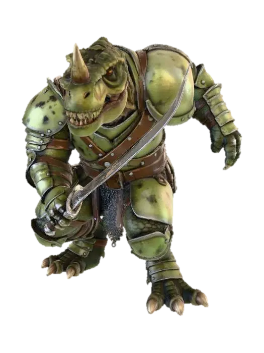 Dino Knight 3D model, vytvořený pomocí AI