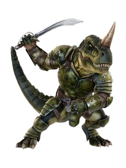 3D model for Reptilian Warrior