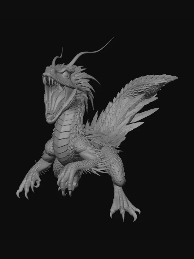 3D model for A ultra-detailed  above view of a vivid snake like feathered colorful reptile attacking . It is running mouth open .  He is turning/spring on the right side arms ready to strike. Insist on a detailed dynamic snake pose with photorealistic rendering with realistic textures:, fine spines on the raptorial forelegs;  head with reflective keen cat eyes; slender antennae. . Natural daylight lighting, side-lit to create gentle shadows and a subtle rim light along the edges. Its scales are detailed, showcasing a rough, reptilian texture, and its head is raised, its mouth open, the creature stands out. Style: high-detail digital painting with photorealistic textures, epic fantasy mood. All in 4 k resolution,, cinematic composition .  Include  anatomical proportions, dynamic turning side movement.